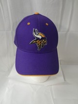New Minnesota Vikings Logo Purple Hat/Cap NFL Team Apparel Adjustable - £15.50 GBP