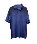 Under Armour Mens Golf Polo Shirt Blue Heat Gear Short Sleeve Stretch Lo... - $24.74