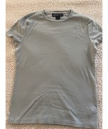 Jones New York Signature Shirt Women&#39;s Large Round Neck Top Thick Material - $183.38 MXN