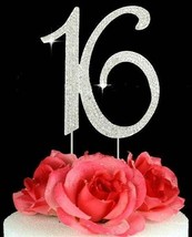 16th Birthday Cake Toppers Sweet Sixteen Number 16 Rhinestone Cake Topper - £10.77 GBP