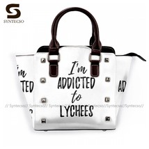 Lychee Shoulder Bag Fashion Aesthetic Handbag Leather Work Female Bags - £59.82 GBP