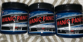 3 PACK  Manic Panic Voodoo Blue Hair Dye – Classic High Voltage 4 oz - £23.39 GBP