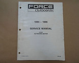 1984-1986 Forza Fuoribordo 4 HP Servizio Manuale Sia 4126 Barca Acqua Danni - $19.98