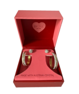 By Jill New York Austrian Crystal Set Gold Tone Hoop Earrings and Studs - $33.94 CAD