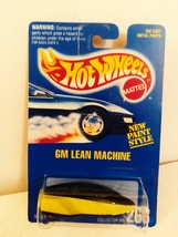 Hot Wheels 1991 #268 GM Lean Machine New Paint Style All Blue Card Mint ... - $19.99