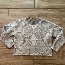 Anthropologie Women&#39;s Cropped Sweater Top Size Large Long Sleeve - £31.59 GBP