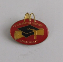 Congratulations Graduate Cap & Diploma Crew McDonald's Employee Lapel Hat Pin - $7.28