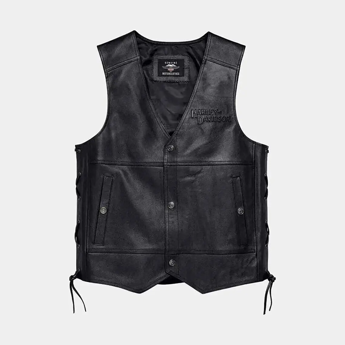 Harley Davidson Motorcycle Real Leather Vest for Men - $53.93 CAD+
