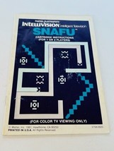 Intellivision Snafu Video Game Manual Guide electronics Mattel ephemera 1981 vtg - £10.84 GBP