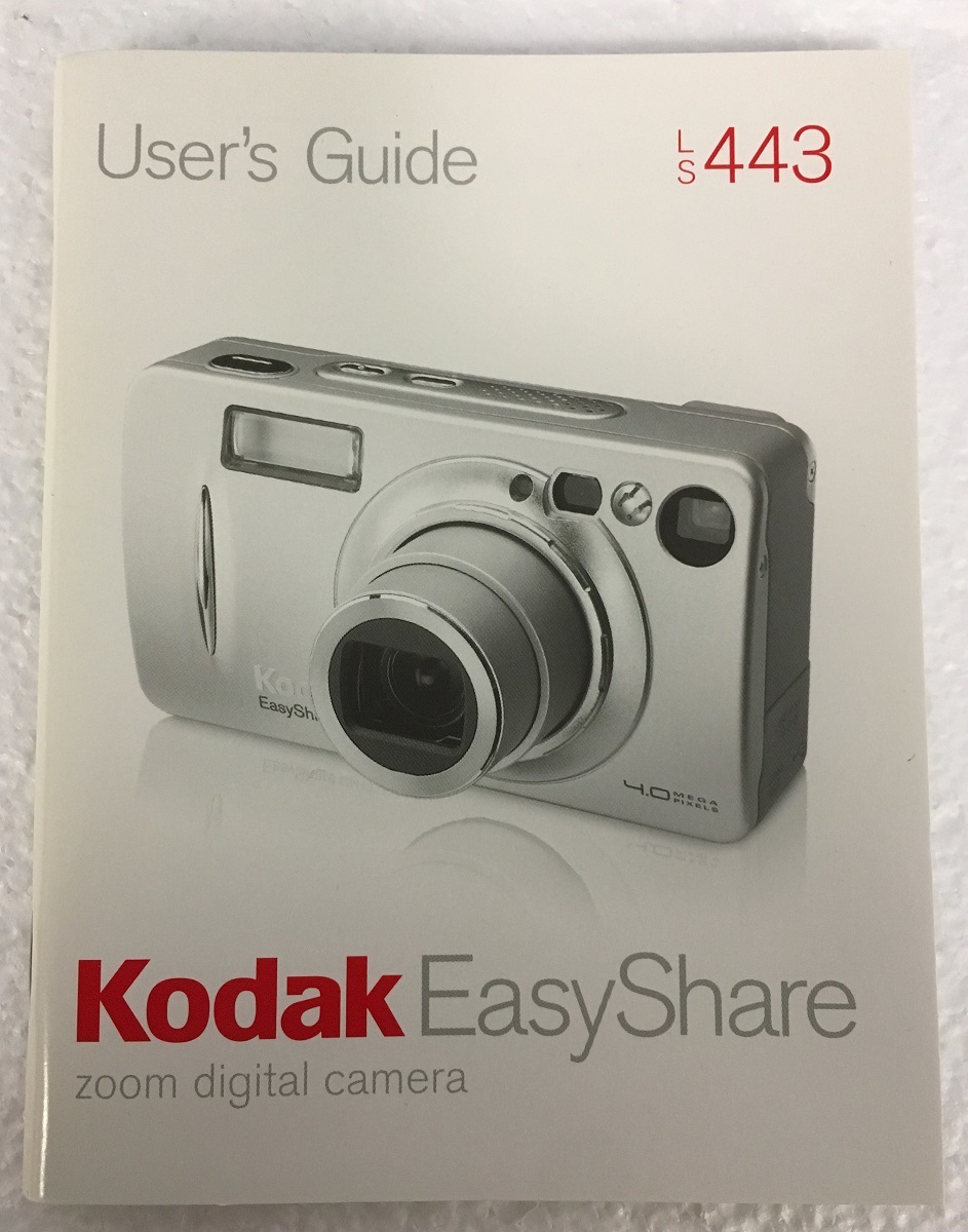 Kodak LS443 Digital Camera Manual/User&#39;s Guide - $9.00