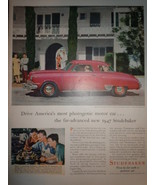 Vintage Studebacker Red Car Print Magazine Advertisement 1946 - €8,61 EUR