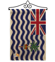 British Indian Ocean Territory Burlap - Impressions Decorative Metal Wall Hanger - £27.15 GBP