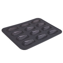 Daily Bake Silicone 12-Cup Madeleine Pan (Charcoal) - £29.46 GBP