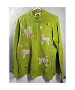 Storybook Knits Golden Retriever Dogs Puppies Zip Sweater Jacket Plus Si... - $1,538.45 MXN