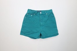 Vintage 90s Streetwear Womens 3/4 Faded Denim Jean Shorts Jorts Teal Cot... - $34.60