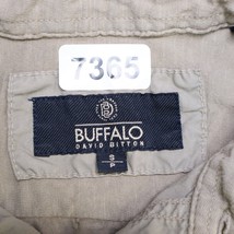 Buffalo David Bitton Shirt Adult S Khaki Green Long Sleeve Button Up Casual Mens - £28.47 GBP