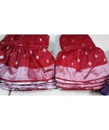 REAL RED SILK PEACOCK TRIBAL BELLYDANCE ATS FLUFFY GYPSY SKIRT  25 YARDS~36 - $2,533.17 MXN