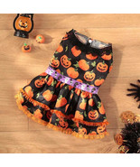 Halloween Pumpkin Lace Dress – Double-Layered Dog Party Outfit - £6.18 GBP+