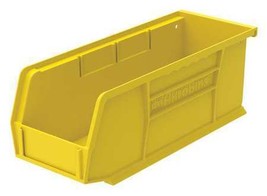 Akro-Mils 30224Yello Hang &amp; Stack Storage Bin, Yellow, Plastic, 10 7/8 I... - £15.92 GBP