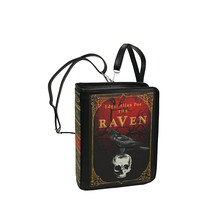 The Raven Vinyl Book Backpack Purse Adjustable Strap Crossbody Bag - £46.92 GBP