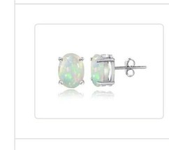 Sterling Silver .30ct Etiopian Opal Earrings - $35.00