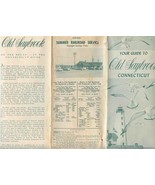 Your Guide to Old Saybrook Connecticut Brochure 1959 Map Railroad Schedule - £21.83 GBP