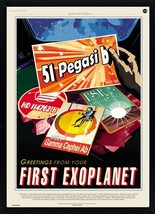 The First Exo Planet NASA Graphic Inspirational Travel Poster - £42.99 GBP