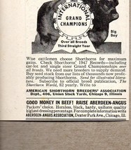 1948 Print Ad American Shorthorn Breeders Association Chicago,IL - $9.24