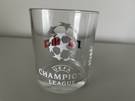 NUTELLA UEFA CHAMPIONS LEAGUE GLASS TUMBLER - $6.85