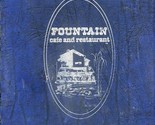 Fountains Cafe and Restaurant Menu Vail Colorado 1979 Joanne FS Jankauskas  - £22.22 GBP