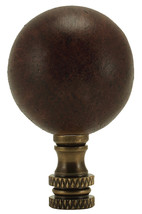 Mahogany Ceramic Ball Finial 2.25&quot;h - £25.77 GBP