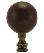 Mahogany Ceramic Ball Finial 2.25&quot;h - £25.84 GBP