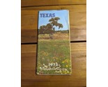 Vintage 1973 Texas Official Highway Travel Map Brochure - £31.60 GBP