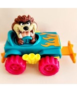 1992 Tasmanian Devil Rotating Figure Warner Brothers Plastic Toy Car Vin... - $27.32 CAD