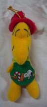 Applause Peanuts Holiday Woodstock Bird W Snoopy Apron 5" Plush Stuffed Ornament - $15.35