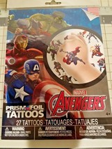Marvel Avengers 27 temporary Prism FOIL tattoos pack - $6.81