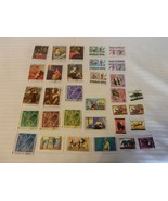 Lot of 32 Burundi Stamps, 1063, 1968, 1974 Soccer, Explorers, Paintings - £26.31 GBP