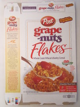 Empty POST Cereal Box GRAPE-NUTS FLAKES 2003 18 oz [G7C6q] - £5.04 GBP