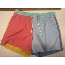 American Eagle Men’s Swimsuit AE 5&quot; Colorblock Swim Trunk With Liner Siz... - $19.95
