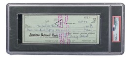 Stan Musial St. Louis Cardinals Signed  Bank Check PSA/DNA 85025605 - £76.05 GBP