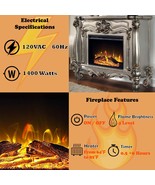 Versailles 47&quot; Fireplace, Antique Platinum Finish - $29,175.94 MXN