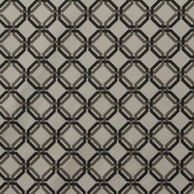 Richloom Revnor Raffia Black Geometric Lattice Multiuse Fabric By Yard 54&quot;W - £7.06 GBP
