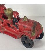 Unbranded Steam Pumper Fire Truck 4 1/2" Red Cast Iron - $23.74