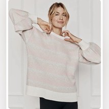 Summersalt The Coziest Cashmere Blend Soft Stripe Sweater Size Medium - $39.59