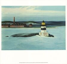 EDWARD HOPPER Five A.M. 16.75" x 17.75" Offset Lithograph 2010 Realism - $49.50