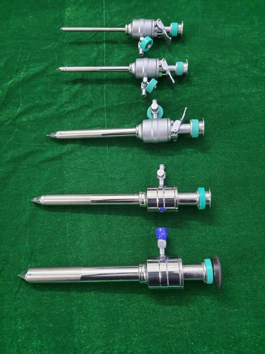 4pc Laparoscopic Trocar Cannula 5.5mm/10.5mm Endoscopy Surgical Instruments - $133.64