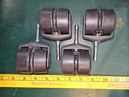 25CC70 SET OF 4 BEDFRAME ROLLERS, ALL LOCKERS, VERY GOOD CONDITION - $9.46