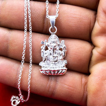 Hindu Godss Ganesh Pendant, 925 Sterling Silver Necklace, Hindu Religiou... - €31,35 EUR