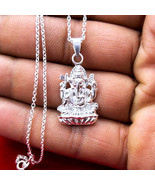 Hindu Godss Ganesh Pendant, 925 Sterling Silver Necklace, Hindu Religiou... - €31,35 EUR