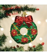Christmas Wreath Old World Christmas Blown Glass Collectible Holiday Orn... - £22.84 GBP